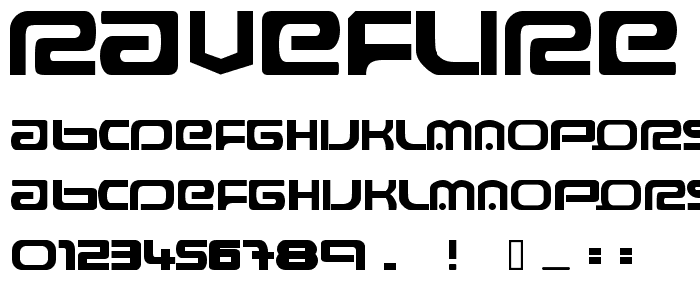 Raveflire 2.0 font